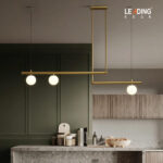 Chandelier Metal Gold With White Ball (G9~2)