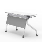 Folding Training Table Frame White 01-4664