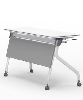 Folding Training Table Frame White 01-4664