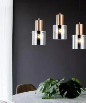 Pendent Lamp Amber Glass 01-4971