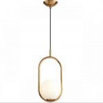 Hanging Light Single Ball | Oval Ring | 01-5011