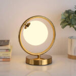 Table Lamp Metal Gold Circle Ring 01-5063