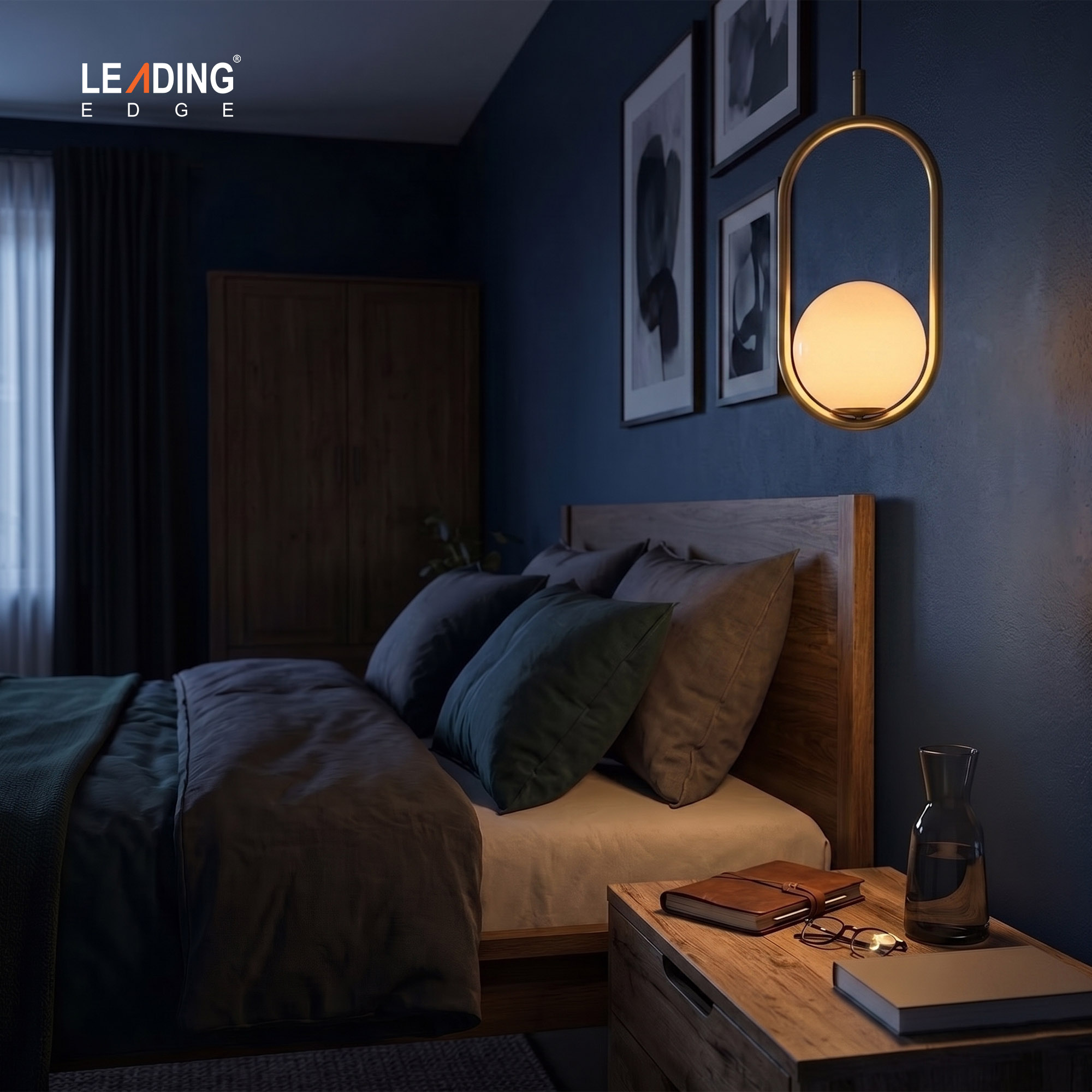 Hanging Light Single Ball Oval Ring 01-5011