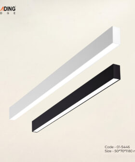 LED Linear Hanging Light Shade White & Black | 01-5446