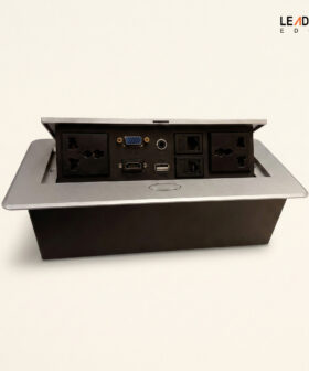 Power Box with Socket Black / Silver 01-1506