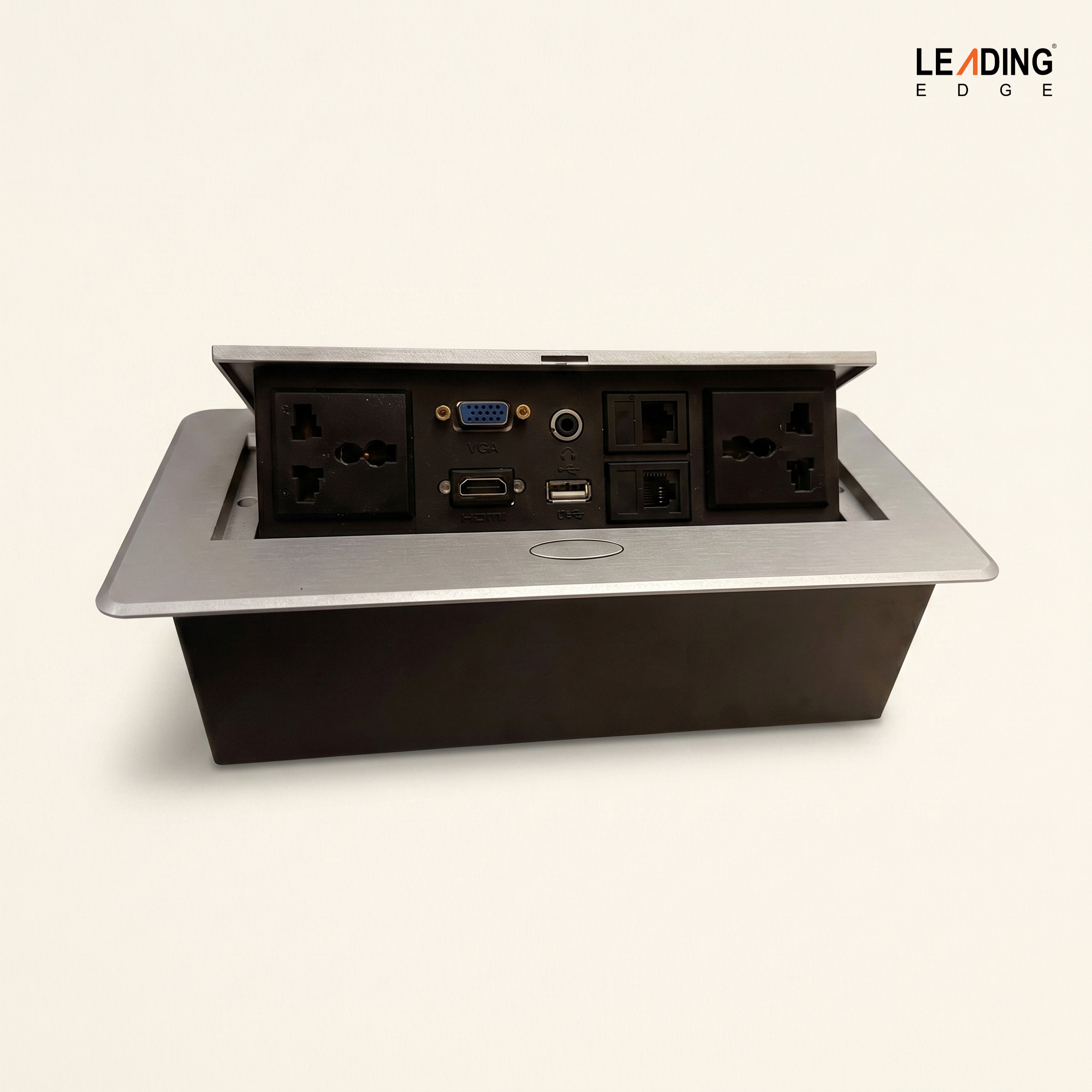 Power Box with Socket Black / Silver 01-1506