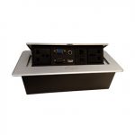 Power Box with Socket Black / Silver 01-1506