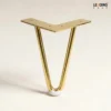 Sofa Leg Titanium Gold / Matt Black 01-0151