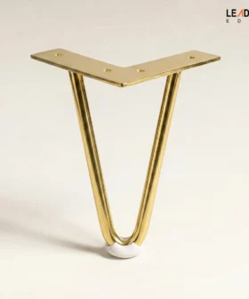 Sofa Leg Titanium Gold / Matt Black 01-0151