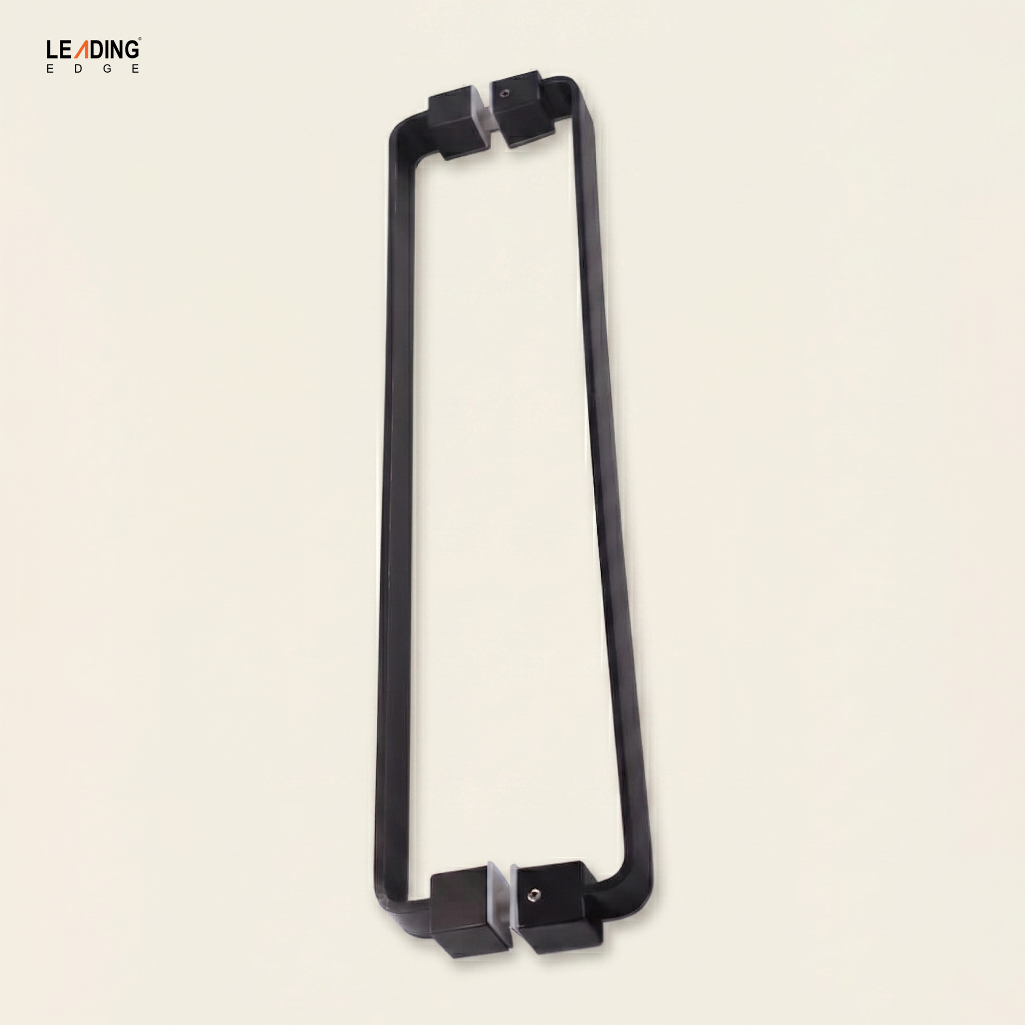 Glass Door Handle Solid Black / Brushed | 01-2804