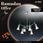 Ceiling Lamp 4 Iron+Glass 01-5016