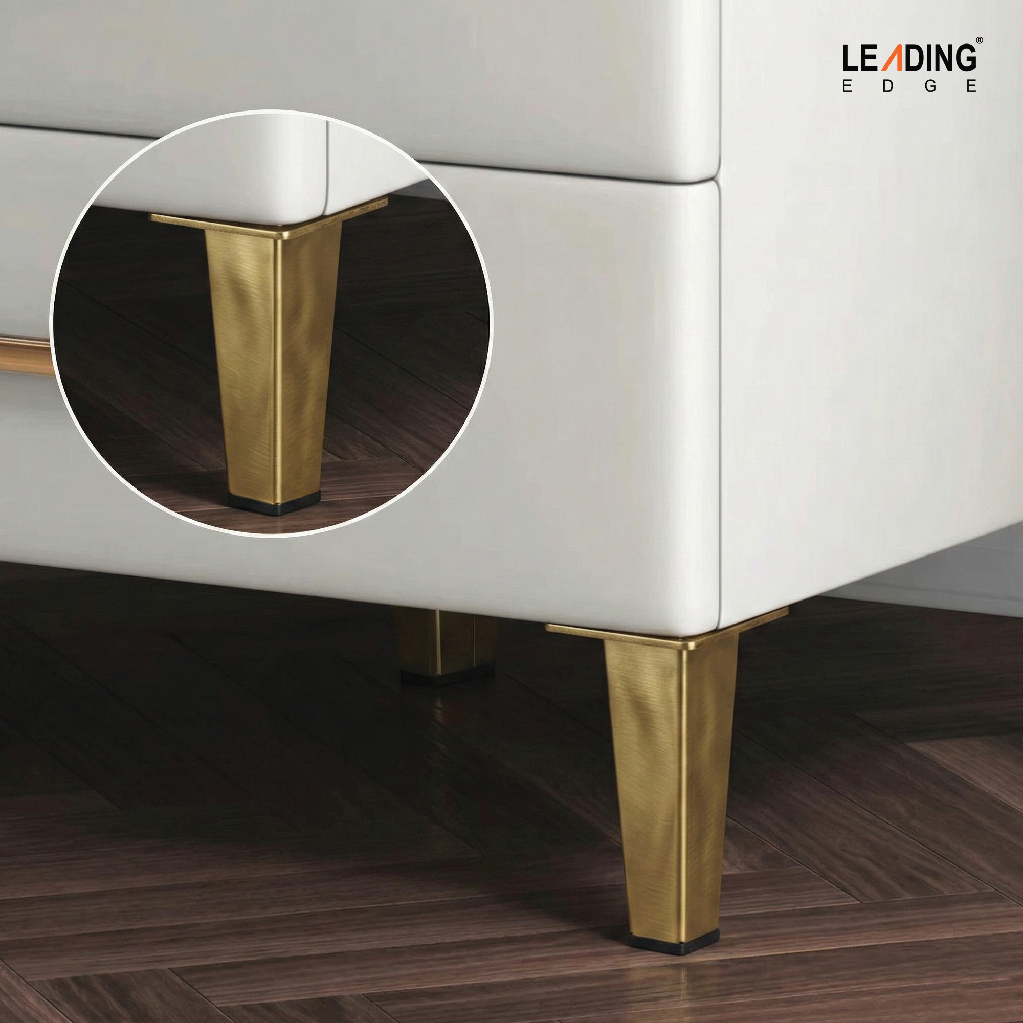 Sofa Leg 100/ 120mm Titanium Black/Golden 01-0118