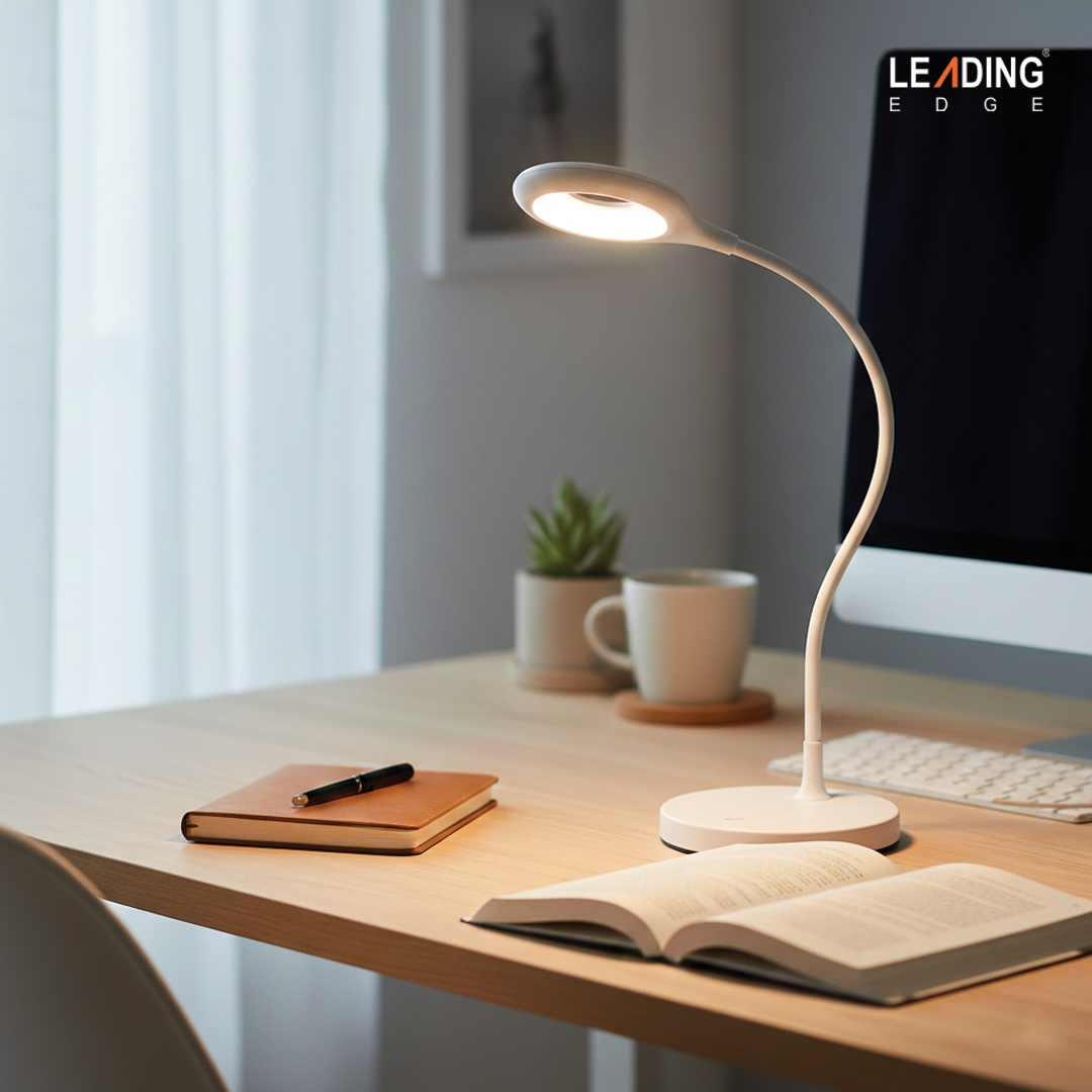 LED Table Lamp 4326, White with Pen Stand 01-5031