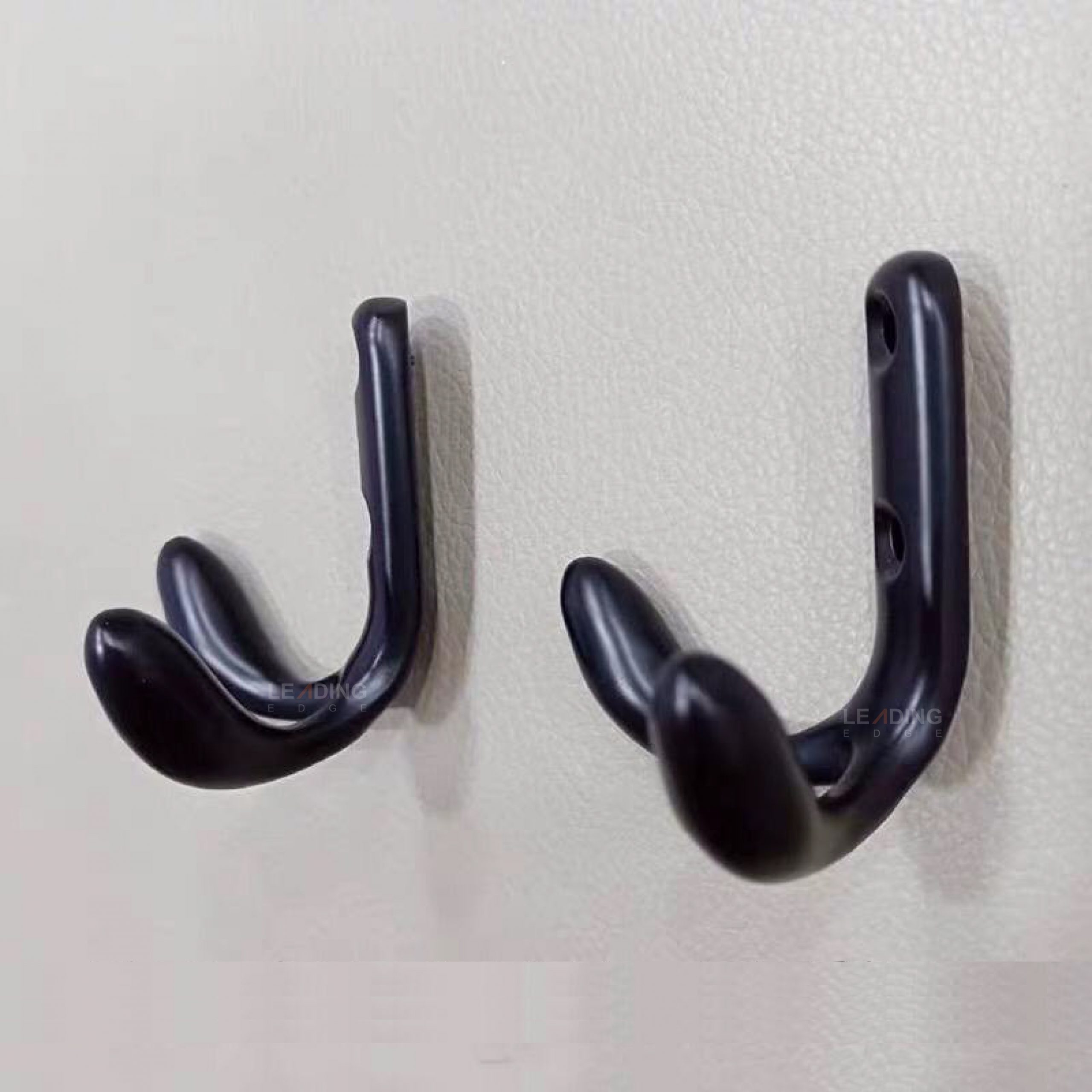 Coat Hook – 958, Matte Black, Double 01-3812 - LEADING EDGE