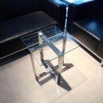 Modern Square Coffee Table Frame | SS Glass-Top – Model 01-4646