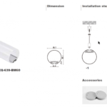 LED Linear Hanging Light Shade Round 01-5414