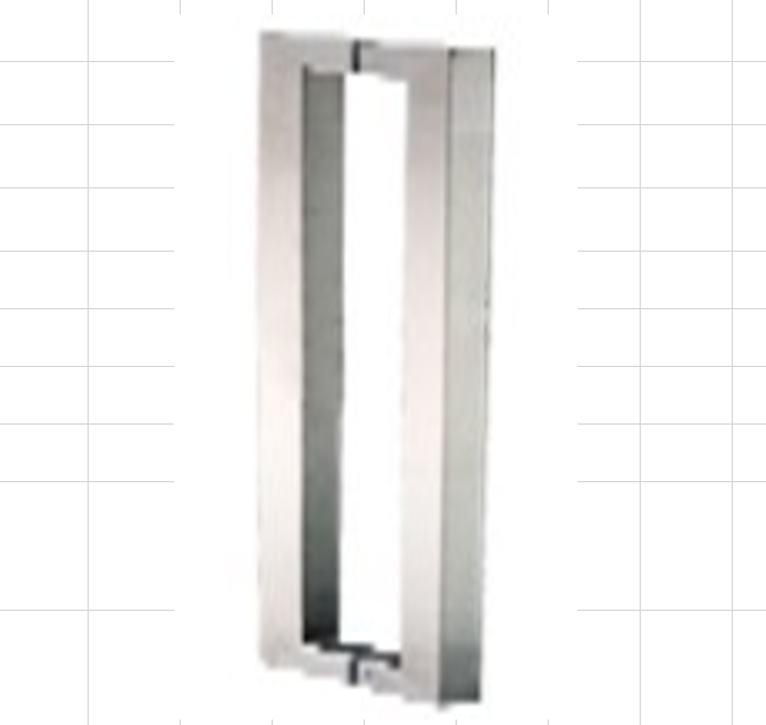Glass Door Handle, Kinlong 25 X 38 X 600 / 1200 / 1500 / 1800 mm, SN 01-2808