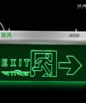 Sign Emergency Exit Light 01-4992