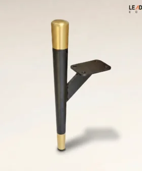 Sofa Leg Black + Gold | 01-0150