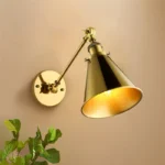 Wall Light Metal Shade Gold 01-4207