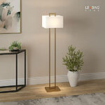 Floor Lamp Metal Gold+White 01-4807