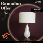 Table Lamp White 01-5098