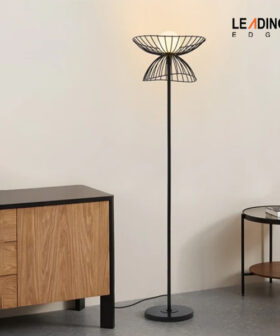 Floor Lamp Mesh Black, 01-4813