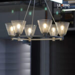 Chandelier Metal With Glass 01-5225