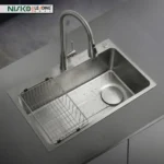 Nisko Kitchen Sink Single With Basket SS Dot 01-5674