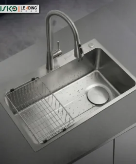 Nisko Kitchen Sink Single With Basket SS Dot 01-5674