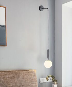 Wall Light Metal Ball+Black 01-4217