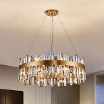 Chandelier Metal+Crystal Bronze 01-5240
