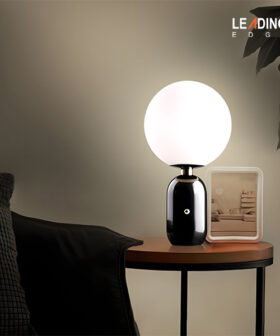 Table lamp Metal+Glass /Black 01-5095