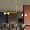 Chandelier G9~4 Metal+White Ball/Bronze 01-5241