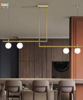 Chandelier Metal+White Ball/Bronze | 01-5241