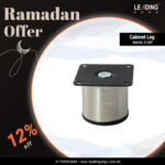 Cabinet Leg Round 50*50 SS 01-0107