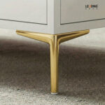 Sofa Leg, 150 mm, Gun Black/ Black/ Titanium 01-0136