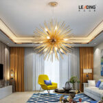 Chandelier Bronze Gold Metal 01-5243