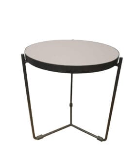 Coffee Table, Dia 600mm, MS Black/ Gold 50-4603
