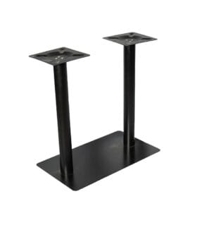 Table Double Post Square 400*700-76-250-720H mm, Matt Black 50-4657