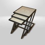 Coffee Table, 490-430-370mm, 3Pcs/Set MS Black, 50-4613