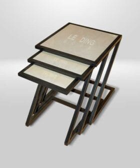 Coffee Table, 490-430-370mm, 3Pcs/Set MS Black, 50-4613