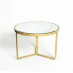 Coffee Table, Metal Frame Gold+Mirror 50-4624