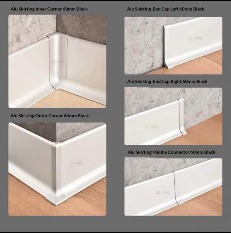 Alu Skirting, Inner Corner, 60mm