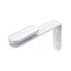 Modesty Bracket L-Clam White | 01-0802