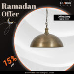 Pendent Hanging Shade Antique Brushed Copper 01-4936