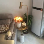 Floor Lamp with Table Metal+Bronze 01-4823