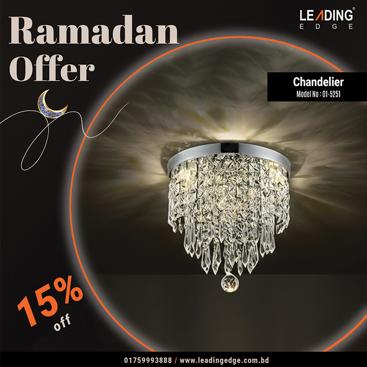 Chandelier Metal+Crystal 01-5251