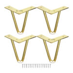 Sofa Leg Titanium Gold / Matt Black 01-0151