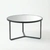 Coffe Table Metal Frame Black+Mirror 50-4625